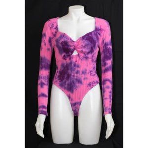 Pink and Purple Tie Dye Bodysuit